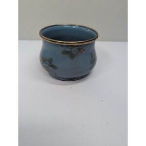 MacKenzie-Childs Victoria and Richard Blue Enamel Stackable Tea Set Piece Vtg